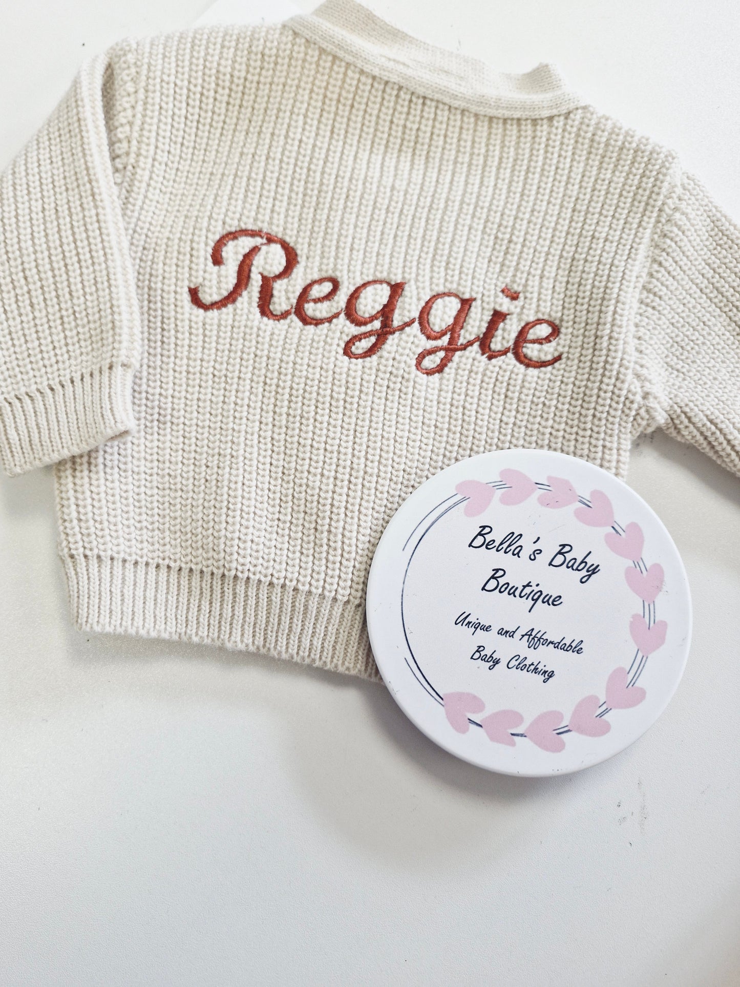 Personalised Baby Embroidered Cardigan