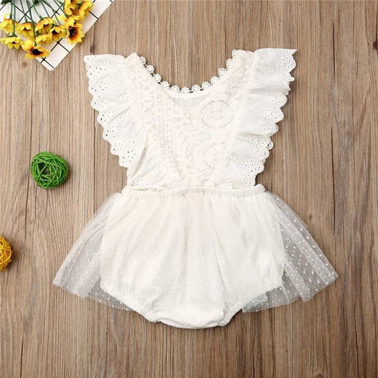 White Tutu Romper
